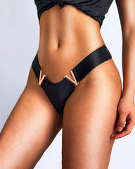 V-Hardware Thong - Sexy Metal Accent Minimal Coverage Panties