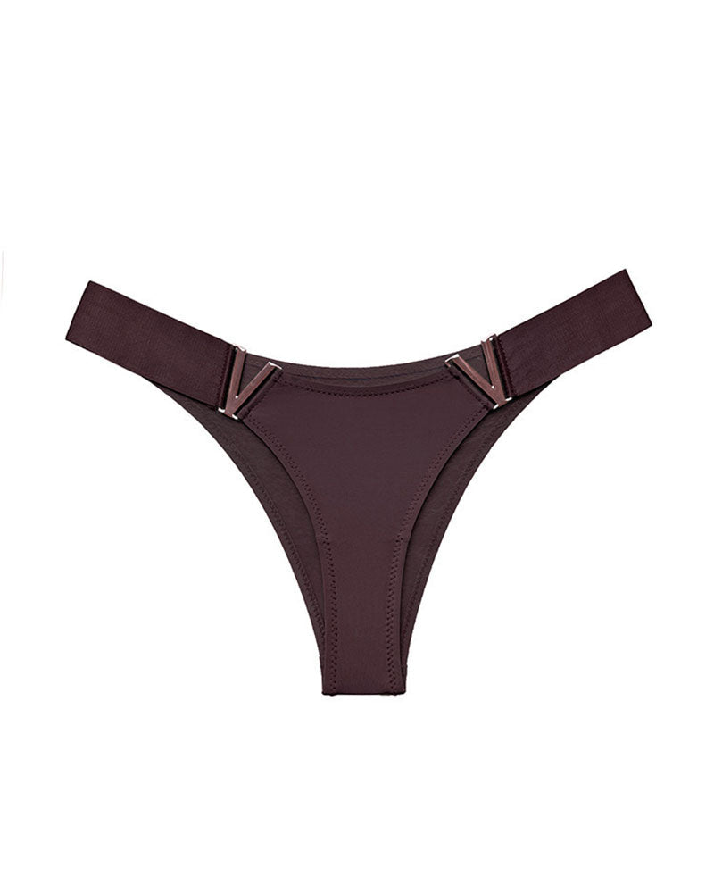 V-Hardware Thong - Sexy Metal Accent Minimal Coverage Panties