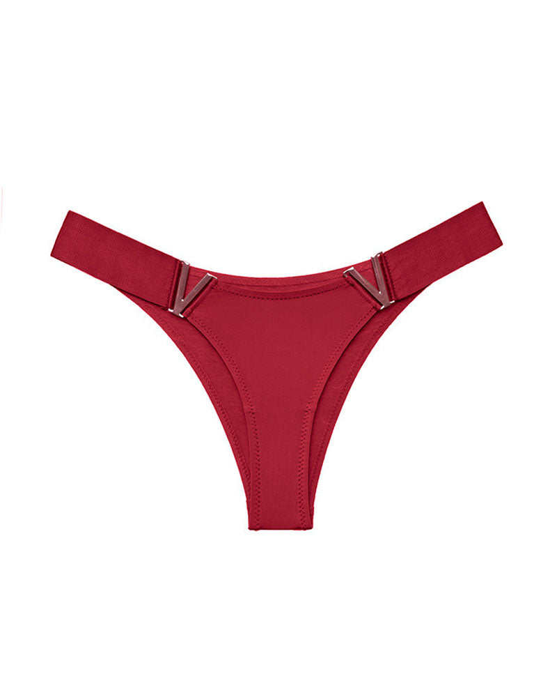 V-Hardware Thong - Sexy Metal Accent Minimal Coverage Panties