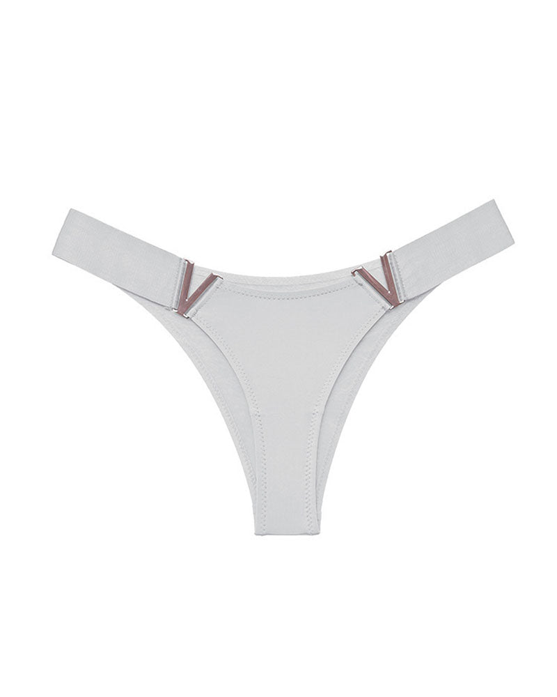 V-Hardware Thong - Sexy Metal Accent Minimal Coverage Panties