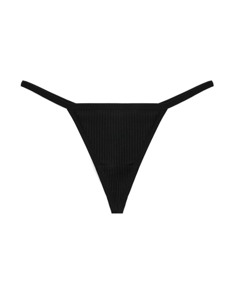 Ribbed Micro String Thong