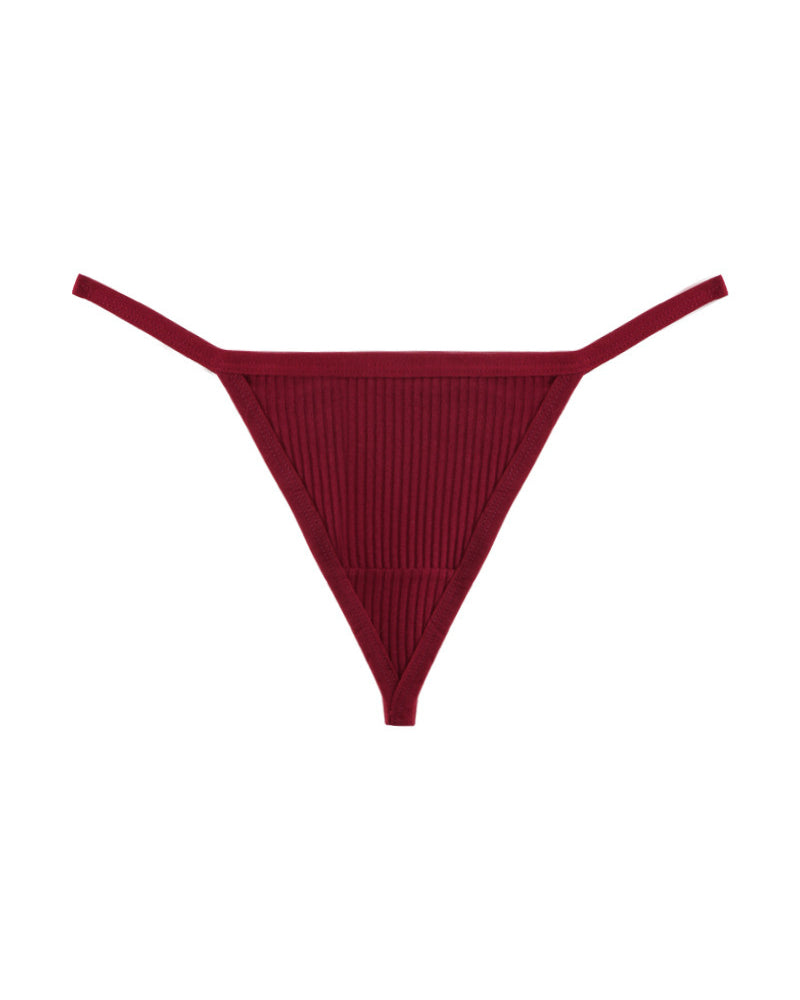 Ribbed Micro String Thong