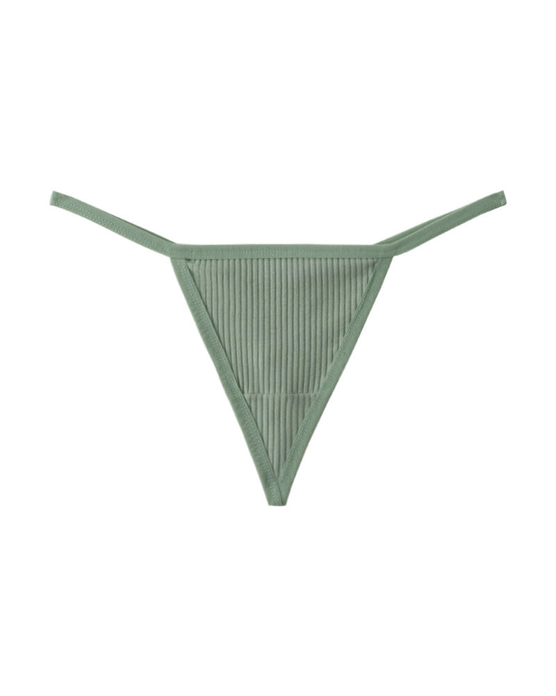 Ribbed Micro String Thong