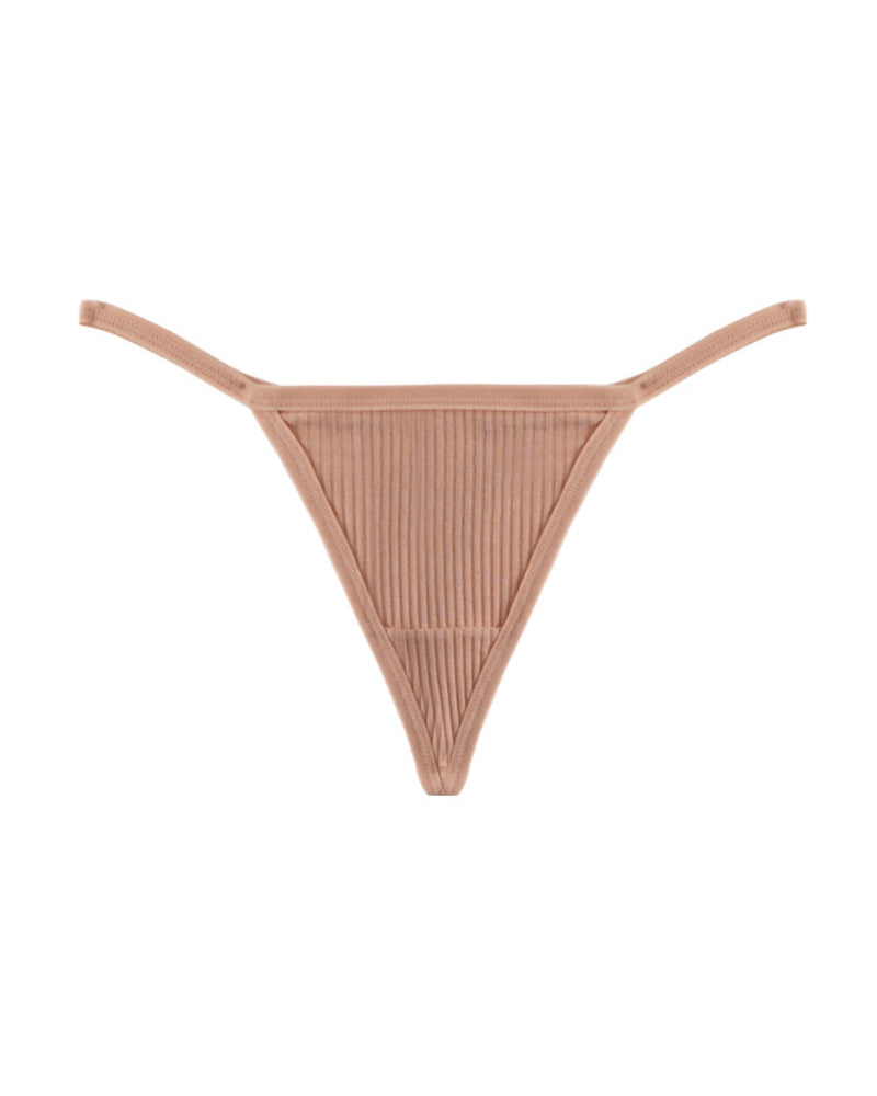 Ribbed Micro String Thong