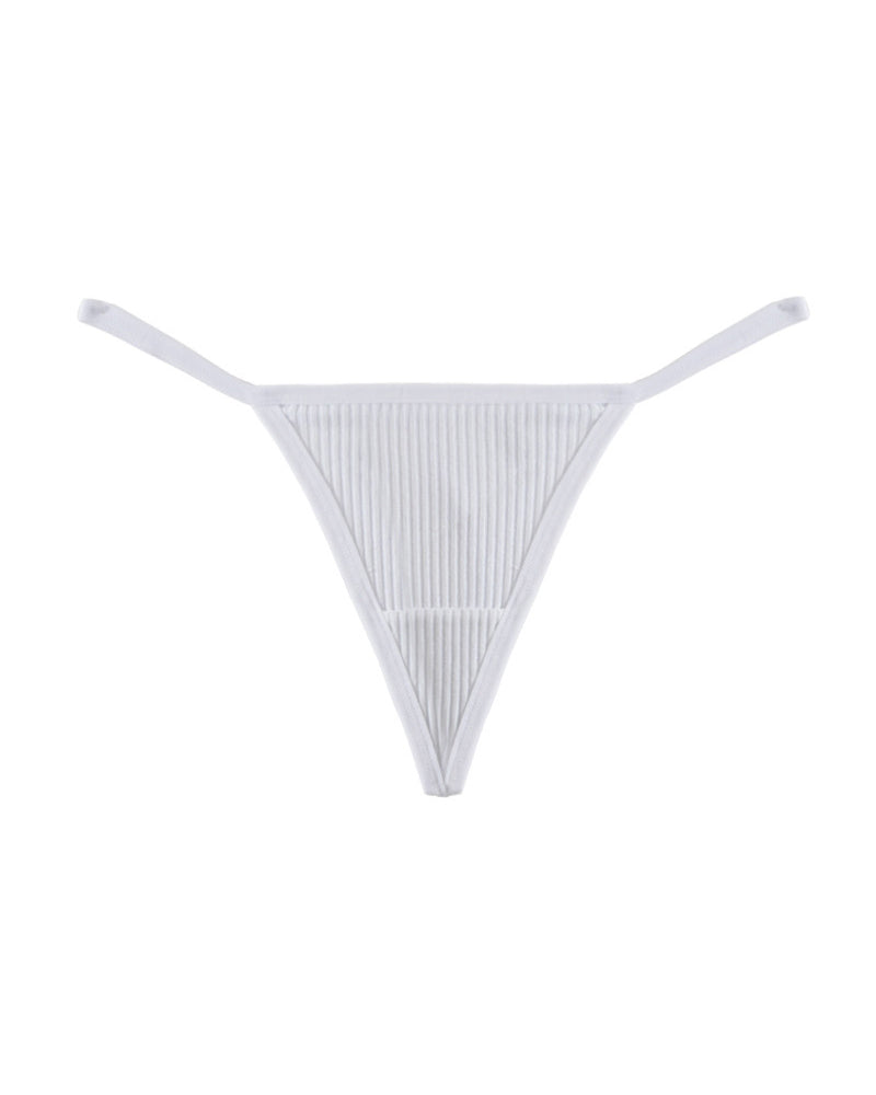 Ribbed Micro String Thong