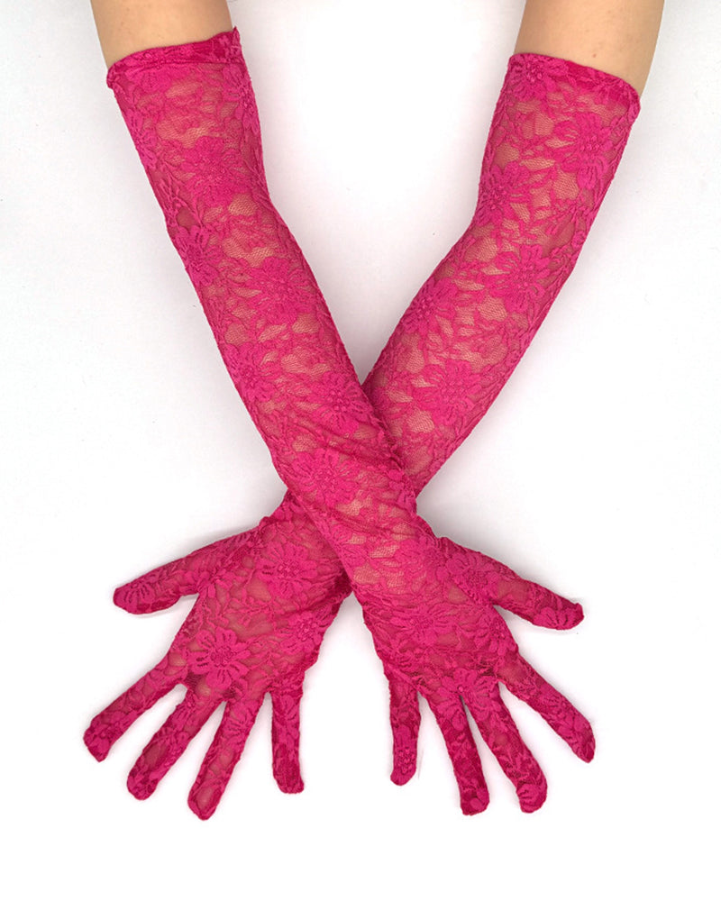 Lace Long Gloves Elbow Length