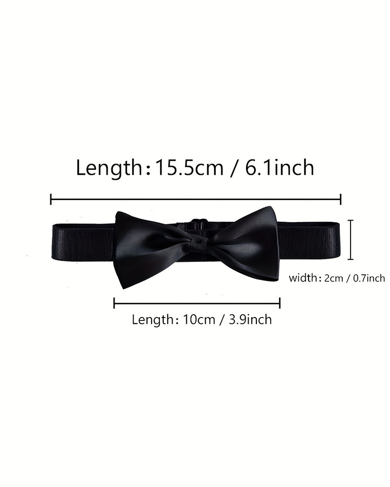 Men's Novelty Print Open Pouch G-String Thong & Bow Collar Set