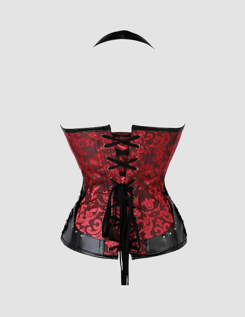 Halter Neck Steel Boned Gothic Corset Bustier