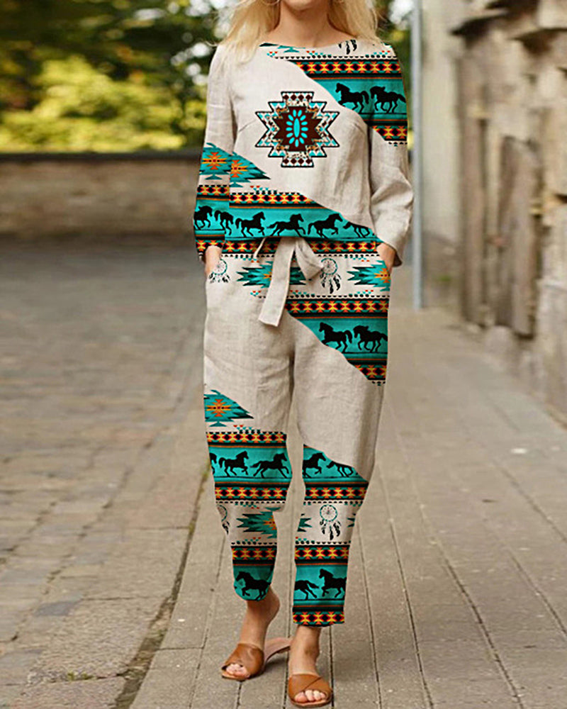 Two Piece Print Tracksuit